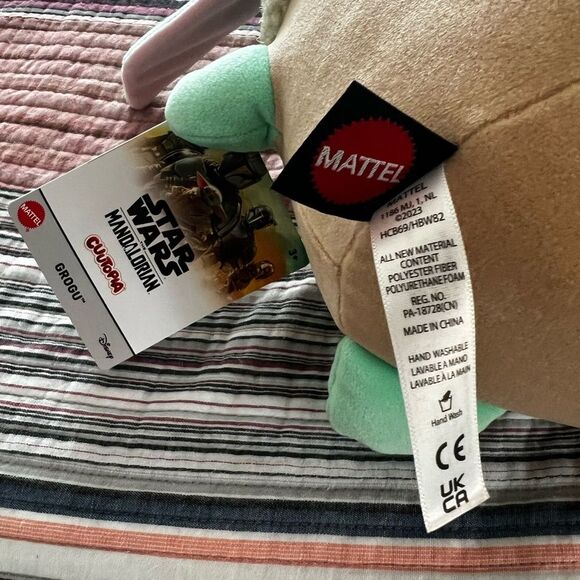 Star Wars Mattel Grogu Plush Disney 10” Cutopia SOFT New with tags - Picture 7 of 11